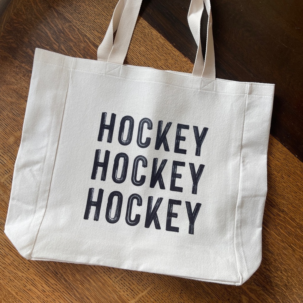 Hockey Canvas Tote Bag